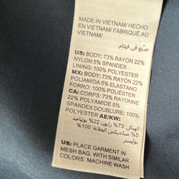 CHICOS navy blue Striped Twill Ponte Blazer - Picture 11 of 16